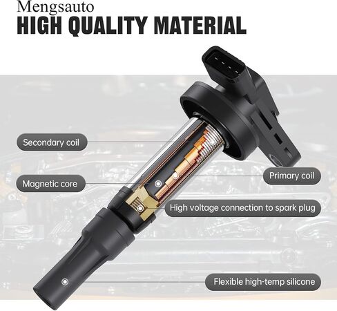 استبدال حزمة Coil Coil Ignition لـ Land Rover Range Rover LR3 JAGUAR XJ8 XJR XK XKR VANDEN PLAS 2004-2009 V8 4.2L يستبدل AJ810445،12442،4526466 in Saudi Arabia