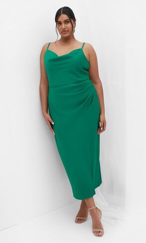City Chic Women's Plus Size Dress - Mali Side Gathering Front Split in Saudi Arabia