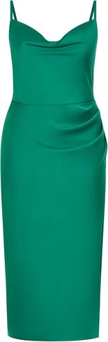 City Chic Women's Plus Size Dress - Mali Side Gathering Front Split in Saudi Arabia