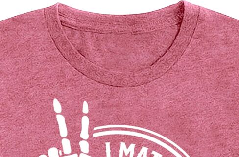 Maihun Women I Match Energy Shirt Funny Skeleton Hand Tshirt tops Tops Tops in Kuwait