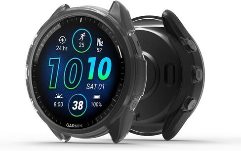 4-Pack Screen Protector Case Compatible with Garmin Forerunner® 965 Running Smartwatch, Ultra-Thin Hard PC Protective Cover Slim for Tempered Glass for Forerunner 965 Accessories in Kuwait