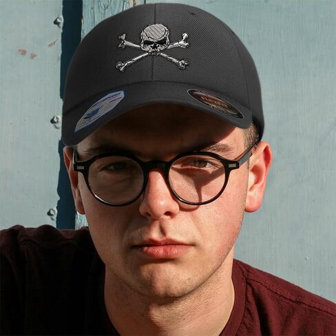 Custom Flexfit Cap for Men & Women Embroidered Skull C Embroidery Flexfit Hats Baseball Caps in Saudi Arabia