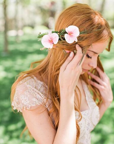 White Orchids Artificial Flowers 6 Bouquets 18 Heads Real Touch Faux Orchid Fake Flowers Bouquet for Vase Table Centerpiece Home Wedding Party Garden Decoration(White) in Kuwait