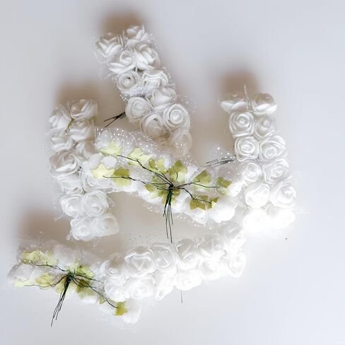 144Pcs Mini Foam Roses Artificial Flowers Bulk, Foam Small Flowers Heads for Crafts, Fake Roses for Decoration, Tiny Flowers (White) in Saudi Arabia