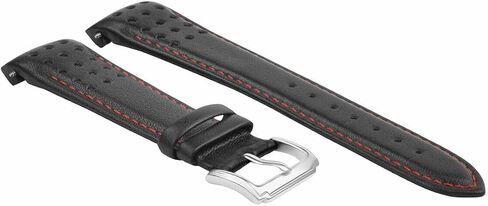 Ewatchparts 21mm Curved End Leather Watch Band Strap Compatible With Seiko Sportura SNAE80P17T62-OKVO Red in Saudi Arabia