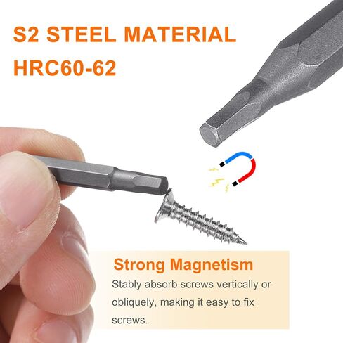 HARFINGTON 10pcs H2.5 بتات مفك البراغي 5/32 in Kuwait