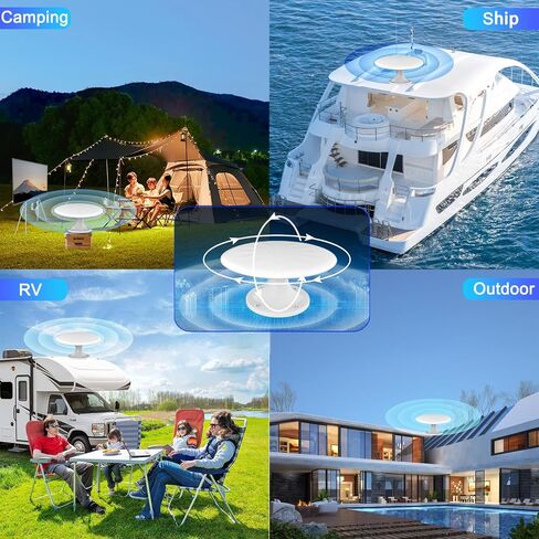 RV TV Antennas Roof Mounted, Portable RV Antenna for Camper, White in Kuwait