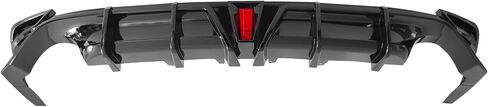 FREEMOTOR802 Rear Diffuser W/LED Light, Compatible with 2018-2024 Toyota Camry LE XLE, Gloss Black Injection PP 3PCS Added on Rear Bumper Molding Lip Splitter Spoiler Protector Guard in Saudi Arabia