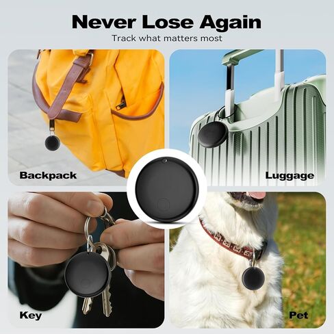 تعقب علامة الهواء الذكية لنظام Android ، تعمل Google Android Tag Tracker مع Google Find My Meach (Find Hub) ، Finder/Mey/Luggage Tracker/Item Locator ، 4 Pack White in Kuwait
