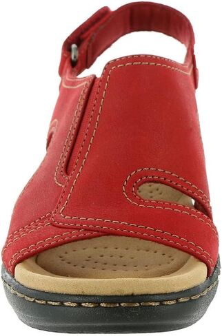 Clarks Womens Airabell Mid Wedge Sandal و Sand Leather و 8 US in Saudi Arabia