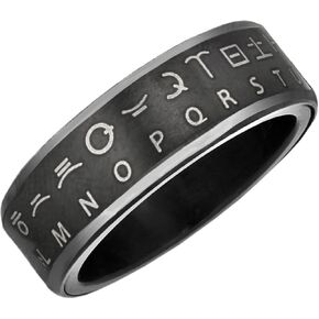 Star Wars Huttese Translator Ring Silver Size 08 in Kuwait