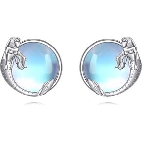 Turtle/Mermaid/Butterfly/Unicorn/Cow/Koala Earrings for Women Sterling Silver Animal Earrings Stud Earrings Animal Jewelry Gifts in Saudi Arabia