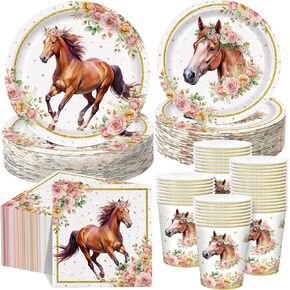 Pickmesh 250 Pcs Cowboy Baby Shower a Little Cowboy Is on the Way Party Decorations Wild Western Theme Disposable Plates Napkins Cups for Baby Shower Party Supplies in Kuwait