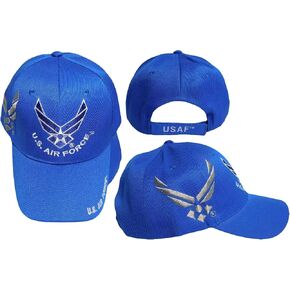 Trade Winds US Air Force Wings with Shadow Royal Blue Acrylic Adjustable Embroidered Cap Hat, 7 3/4 in Saudi Arabia