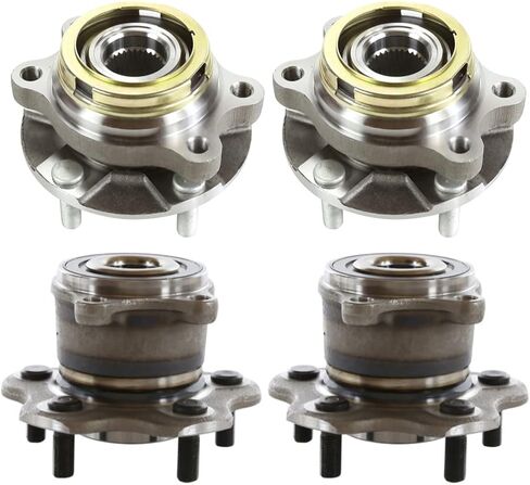 مجموعة Autoshack من 4 محور أمامي وخلفي وتجميعات الحامل مع استبدال ABS لـ Infiniti QX60 JX35 Nissan Murano 2007-2018 Altima 2009-2019 Maxima 2013-2020 Pathfinder V6 FWD 5-LUG HB4X0028 in Saudi Arabia
