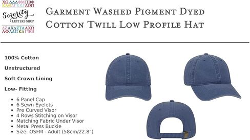 Delta Tau Delta Fraternity Baseball Hat - Delta Tau Delta Embroidered Greek Letter Cap - Beach Washed Cotton Twill in Saudi Arabia