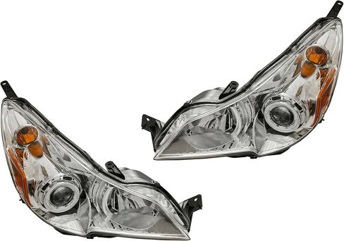 العدسة ذات الإسكان في Chrome Lest & Right ABS Polycarbonate Lens for Subaru for Legacy 2010-2014 for Outback 2010-2014 Projector-Headlight Style 84001AJ00E SU2502143 in Kuwait