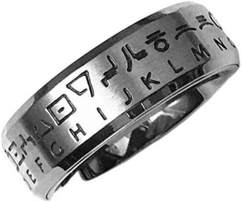 Star Wars Huttese Translator Ring Silver Size 08 in Kuwait