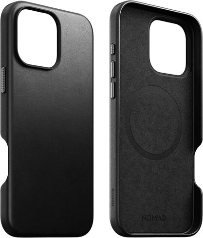 Nomad iPhone 16 Pro Max Case - English Tan ، Magsafe متوافق ، حالة هاتف جلدي لـ iPhone 16 Pro Max in Kuwait