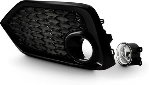AKKON - FITS 2016-2017 Honda Civic Hatchback Chrome Lights Pair W/Power Switch + Wiring Harnesses + Pumper Bezel in Saudi Arabia