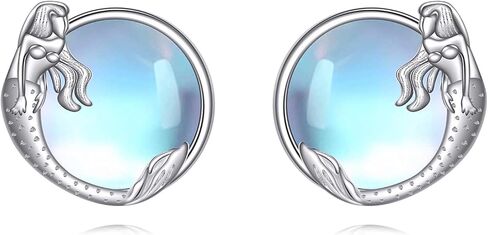 Turtle/Mermaid/Butterfly/Unicorn/Cow/Koala Earrings for Women Sterling Silver Animal Earrings Stud Earrings Animal Jewelry Gifts in Saudi Arabia