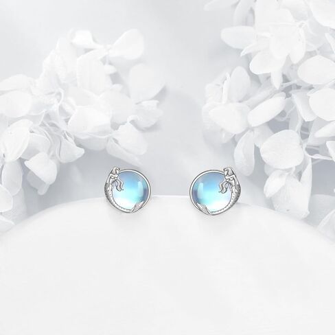 Turtle/Mermaid/Butterfly/Unicorn/Cow/Koala Earrings for Women Sterling Silver Animal Earrings Stud Earrings Animal Jewelry Gifts in Saudi Arabia