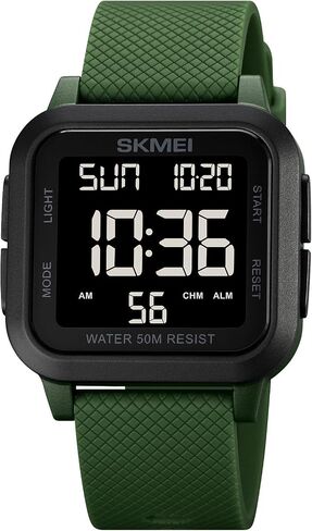 Skmei Men Digital Sports Watch Ultra-shin wach watch watch watch for men with stalptwatch countdown timer timer function dual time led light light in Kuwait