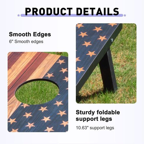 مجموعة لوحات Cornhole مجموعة في الهواء الطلق-includes 2 لوحات خشبية MDF 4x2 قدم ، مجموعة من 8 فتح in Saudi Arabia