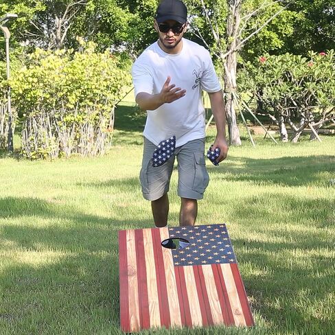 مجموعة لوحات Cornhole مجموعة في الهواء الطلق-includes 2 لوحات خشبية MDF 4x2 قدم ، مجموعة من 8 فتح in Saudi Arabia