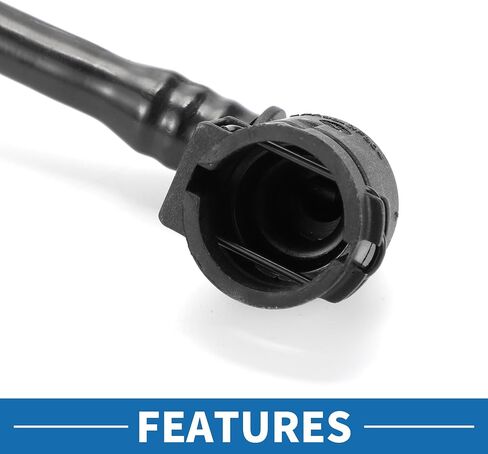Radiator Hose No.17128602646 Engine Expansion Tank Overflow Pipe for BMW 740i 2016-2019 Plastic Black in Saudi Arabia