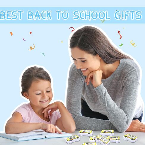 50 Pcs Mini Apple Erasers Bulk Inspirational Pencil Erasers Motivational Erasers Back to School Gifts for Teachers Classroom Supplies, Student Reward Prizes, Math Manipulatives Counters in Kuwait