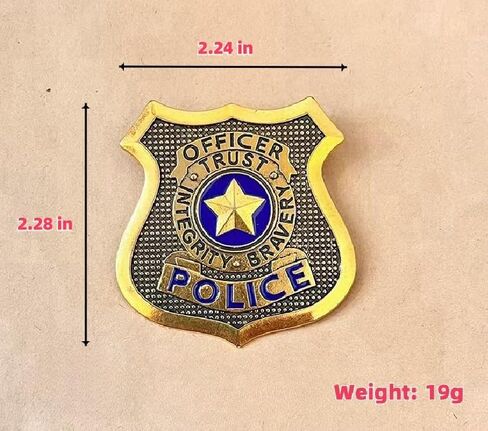Police Cosplay Props,Police Badge pin, Cop Badge Pin, Role playing in Saudi Arabia