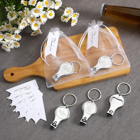 Vesici Housekeeping Appreciation Week Gifts Bulk Inspirational for Employee Coworkers 10 Styles 3 in 1 Nail Clippers Bottle Opener Keychain You Are Awesome Tags for Team Teacher Staff(20 Sets) in Saudi Arabia