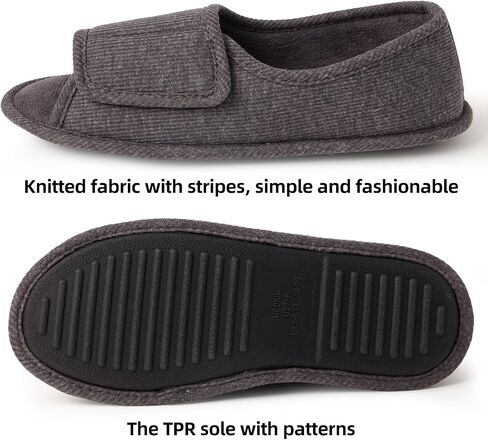 Adjustable House Shoes Open Toe Full Foot Slippers for Women Breathable Memory Foam Slipper Indoor/Outdoor Non-Slip Sole Extra Wide Shoes for All Season Pink US7-8 in Saudi Arabia