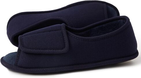 Adjustable House Shoes Open Toe Full Foot Slippers for Women Breathable Memory Foam Slipper Indoor/Outdoor Non-Slip Sole Extra Wide Shoes for All Season Pink US7-8 in Saudi Arabia