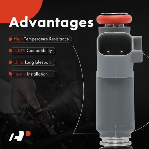 حقن حقن الوقود A-premium مجموعة من 4 متوافقة مع سلسلة Jeep TJ Wrangler 2005-2006 ، TJ 2005-2006 ، KJ Series Liberty 2004-2005 ، 2.4L ، GAS ، استبدل# 53013656AA in Saudi Arabia