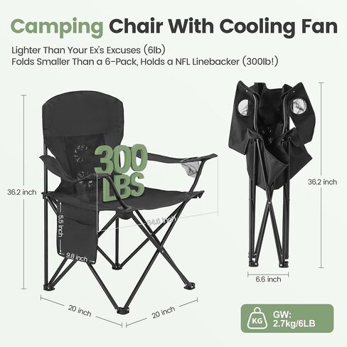 2 Pack Lightweight Camping Chairs for Adults & Teens, 250LBS Capacity Foldable Portable Chairs with Carry Bag, Compact Design for Camping, Beach, Picnics, and Outdoor Events in Saudi Arabia