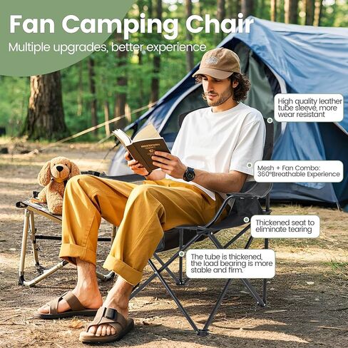 2 Pack Lightweight Camping Chairs for Adults & Teens, 250LBS Capacity Foldable Portable Chairs with Carry Bag, Compact Design for Camping, Beach, Picnics, and Outdoor Events in Saudi Arabia