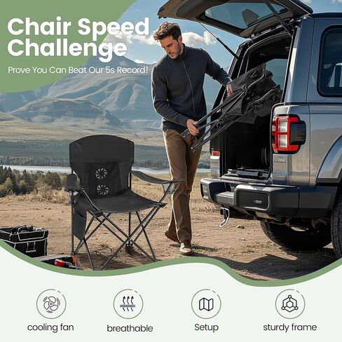 2 Pack Lightweight Camping Chairs for Adults & Teens, 250LBS Capacity Foldable Portable Chairs with Carry Bag, Compact Design for Camping, Beach, Picnics, and Outdoor Events in Saudi Arabia