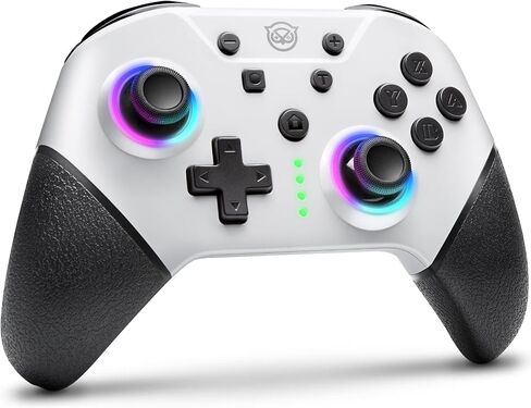 NYXI Flexi Wireless Controller, 1000Hz Polling Rate Hall Effect Joystick, Interchangeable D-pad&Left Joystick, 4 Mppable Buttons, 800mAh Battery, Adjustable Turbo/Vibration for PC/Switch/iOS/Android in Saudi Arabia