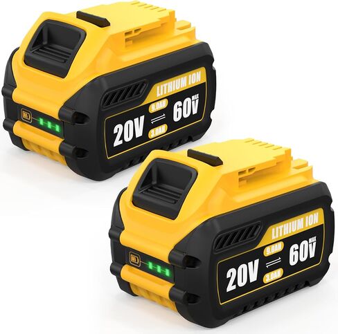 2 Packs 6.0Ah Lithium Ion Battery and Charger Replacement for Dewalt 20V Max Battery and Charger Combo Compatible with Dewalt 12-20V Batteries and All 20 Volt Cordless Tools in Saudi Arabia