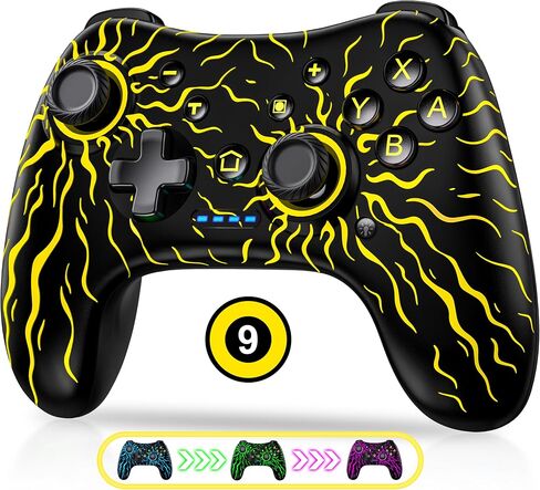 PC Controller, Wireless Bluetooth Controller, 1000mAh Battery, with Hall Effect Joysticks & Triggers, No Dead Zone, No Stick Drift, Controller for PC, Switch, iOS and Android, Cool Dynamic Light in Saudi Arabia