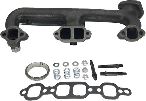Exhaust Manifold Pair Left & Right Side Compatible With Chevrolet C1500 C2500 C3500 K1500 K2500 K3500 1988-1995 Compatible With GMC C1500 C2500 C3500 K1500 K2500 K3500 1988-1995 674-156 674-157 in Saudi Arabia