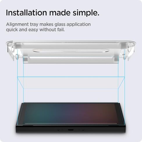 Spigen Tempered Glass Screen Protector [GlasTR EZ FIT] designed for Nintendo Switch 2 (2025) - 2 Pack in Saudi Arabia