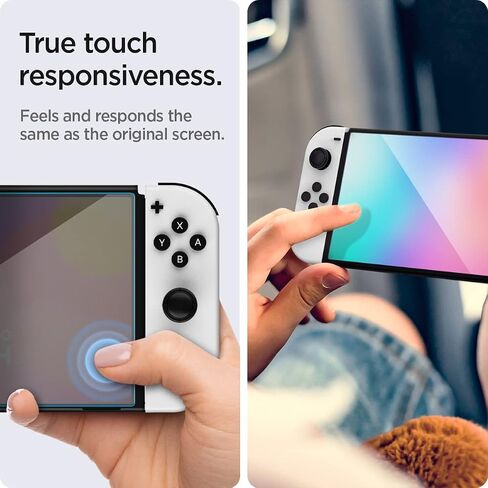 Spigen Tempered Glass Screen Protector [GlasTR EZ FIT] designed for Nintendo Switch 2 (2025) - 2 Pack in Saudi Arabia