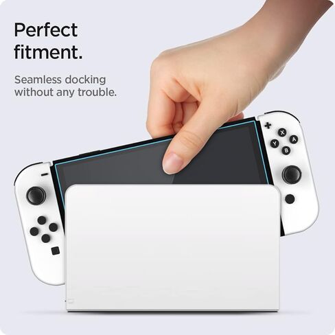 Spigen Tempered Glass Screen Protector [GlasTR EZ FIT] designed for Nintendo Switch 2 (2025) - 2 Pack in Saudi Arabia