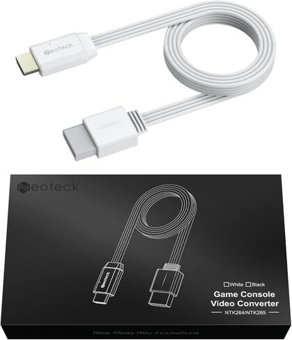 Neoteck wii إلى HDMI Converter 1080p 5ft/150cm HDMI كابل لـ Wii المدمج في Wii Cable for tv ، plug و play wii إلى محول HDMI متوافق مع wii ، wii u ، hdtv ، إلخ. in Kuwait