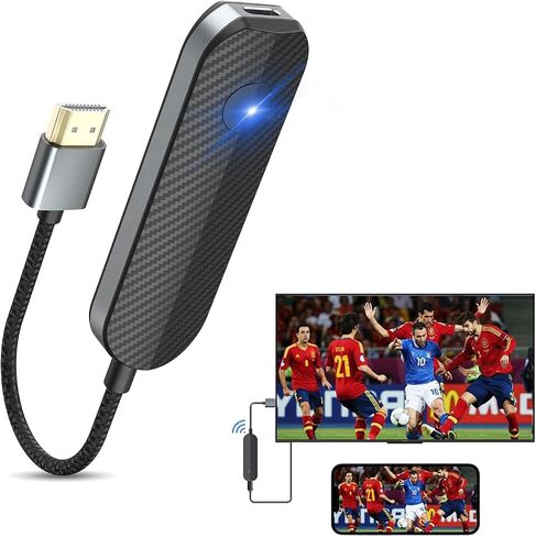 Wireless Hdmi Transmitter and Receiver, Wireless HD Extender Plug & Play Portable Wireless Display Adapter for Mobile, Pad, Laptop to Monitor, Projector, TV in Saudi Arabia