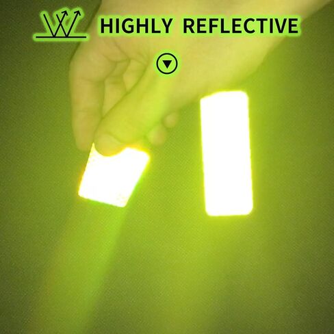 20 Pcs Super Reflection Reflective Stickers Made of 3M DG3, Safety Reflective Tape for Car Bike Mailbox Helmet, Black Reflective Tape Outdoor Waterproof 3.15" X 1.18" in Kuwait