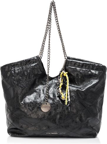 Steve Madden Bkenz Patent Quilted Tote in Saudi Arabia